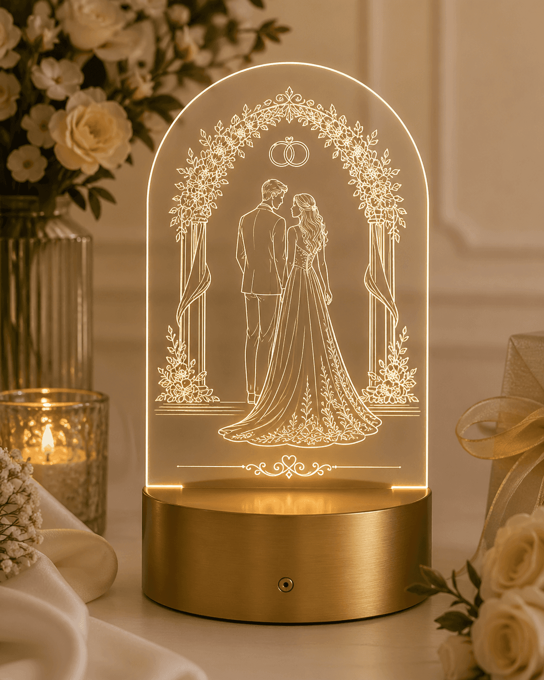 Wedding, Couple, and Anniversary Lamps